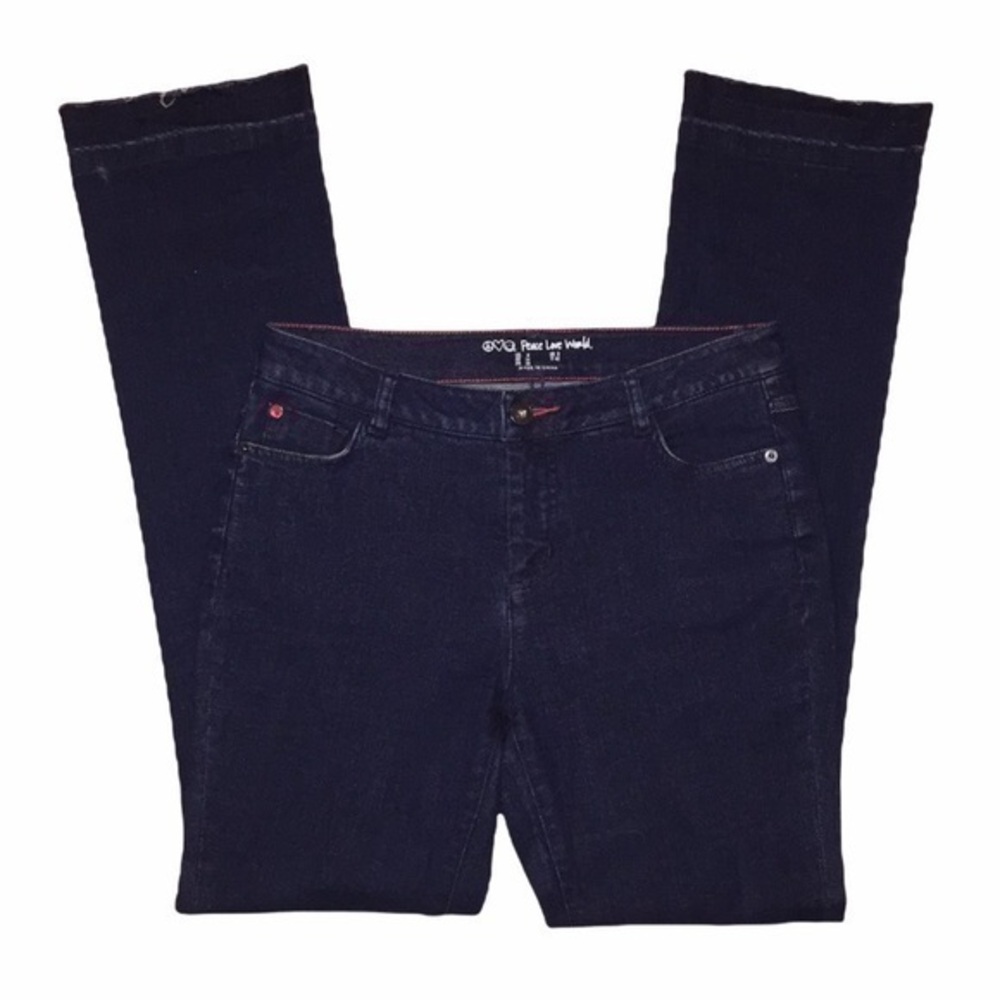 Peace Love World Flare Denim Dark Wash Jeans